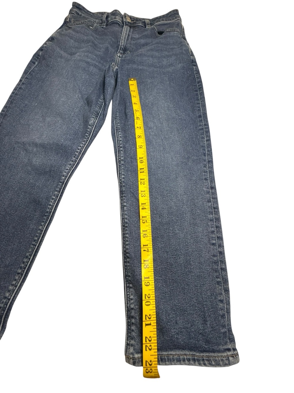 American Eagle Outfitters Women's Straight Leg Jeans - Medium Blue Wash - Picture 3 of 8
